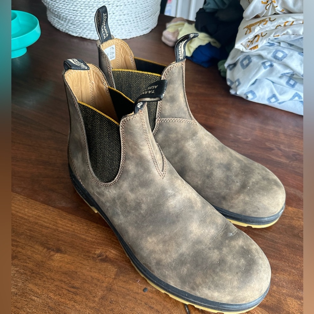 Blundstone Unisex Super 550 Series 1944 Rustic Brown-Mustard - Size 13